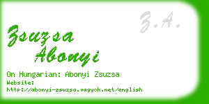 zsuzsa abonyi business card